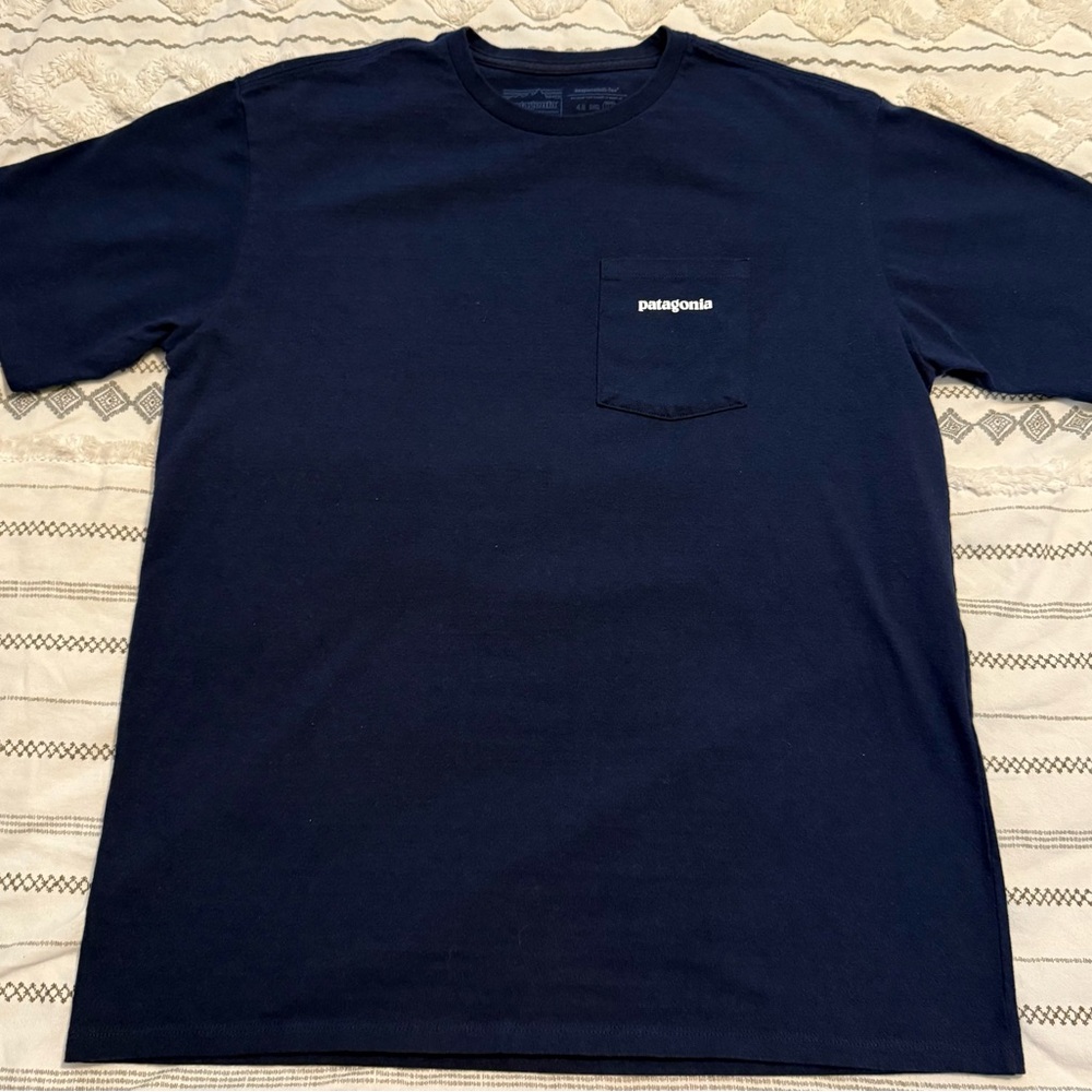 Patagonia Men's Dark Blue Pocket Tee